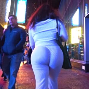 Scared Mediterranean Thot PAWG In All White