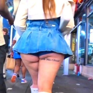 PAWG w/ the Cheeks Under Microskirt!!! [Free the Cheeks!!!🥵🥵🥵]