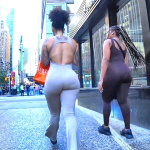 Tatted Superbaddie Latina in Tan Jumpsuit & Her Thick Baddie Friend! 🥵🥵🥵