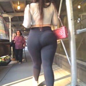 Beautiful Persian Baddie in Black Leggings