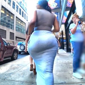 Amazing Phattest Booty Indian in Tight Gray Skirt!!! 🥵🥵🥵
